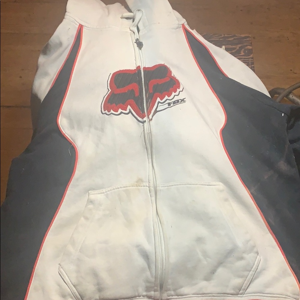 Older think zip up fox racing hoody
